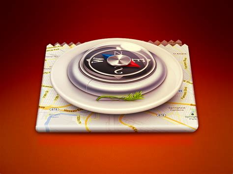 culinary map  sanadas young web design agency app icon design map icons application icon