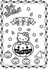 Coloring Halloween Kitty Hello Pages Printable Print Pumpkin Cartoon Colouring Color Kids Characters Sanrio Getcolorings Printables Printablecolouringpages sketch template