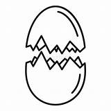 Eggshell sketch template