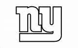 Coloring Nfl Pages Giants Logo York Printable sketch template
