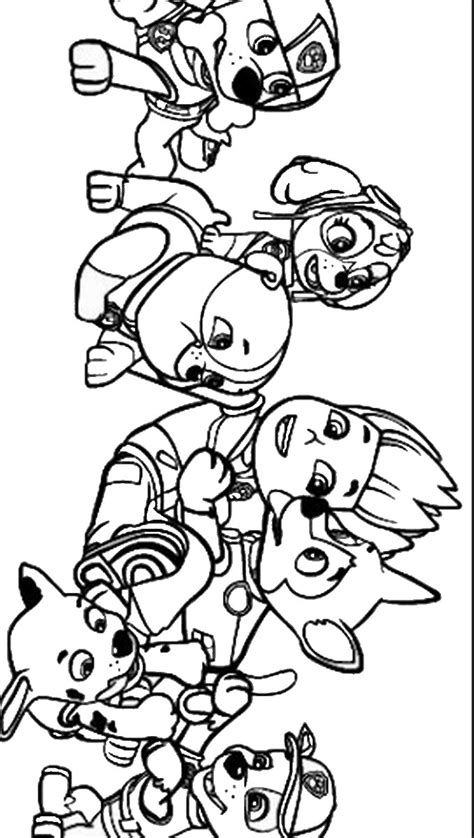 paw patrol coloring pages  images colorist