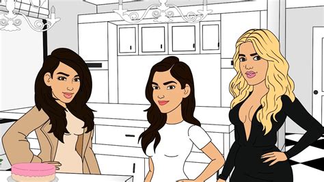 Keeping Up With The Kardashians App Cartoon Meet The