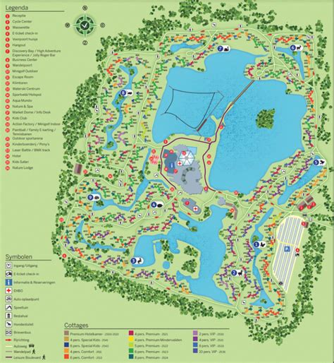 plattegrond van center parcs de vossemeren vakantie tips