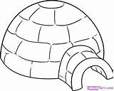 Igloo Drawing Coloriage Draw Pages Coloring Kids Dessin Et Imprimer Colouring Esquimau Un Animaux Step Drawings Polaires Des Popular Paintingvalley sketch template