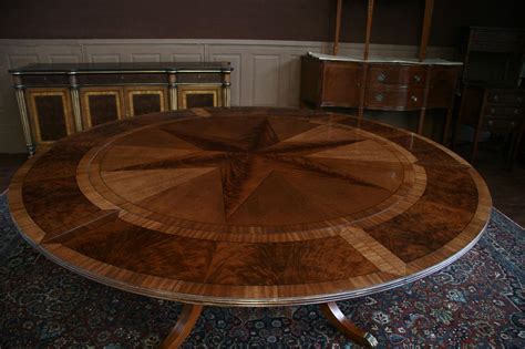 mahogany dining table  leaves antique reproduction