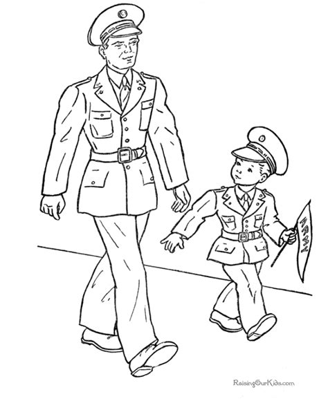 veterans day coloring book pages