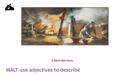 stone age descriptive writing lesson teaching resources