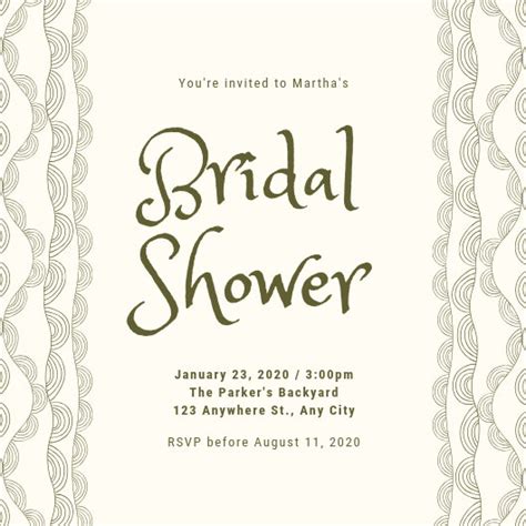 customize  bridal shower invitation templates  canva