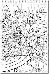 Coloring Pages Avengers Wonderful Book sketch template
