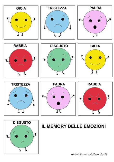 attività sulle emozioni scuola primaria i colori delle emozioni