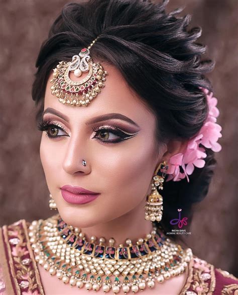 indian wedding day makeup pictures wavy haircut