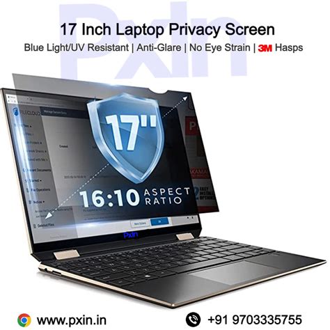 laptop privacy screen anti glare blue light pxin