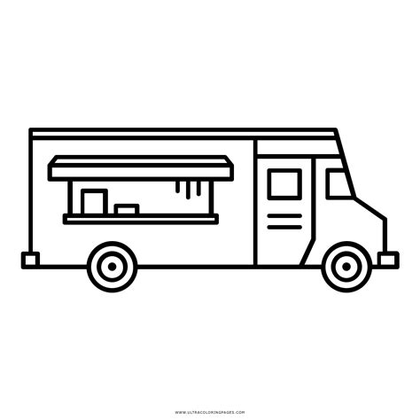 food truck coloring page ultra coloring pages