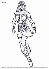 Wonder Woman Draw Drawing Injustice Outline Among Step Gods Tutorials Logo Getdrawings sketch template