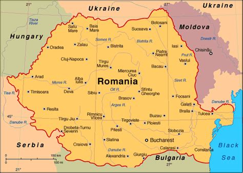 romania map toursmapscom