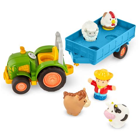 battat farm toys  toddlers kids lights sounds toy tractor