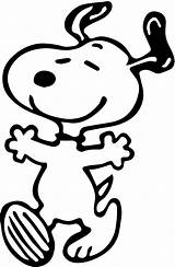 Snoopy Dancing Happy Birthday Coloring Decal Wallpaper Woodstock Song Pages Cartoon Peanuts Sticker Charlie Brown Valentine Color Getcolorings Printable Fotos sketch template