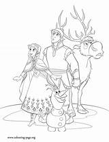 Coloring Anna Olaf Kristoff Sven Frozen Pages Elsa Disney Movie Colouring Da Gif Bring Journey Go Back sketch template