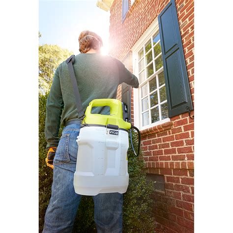 One 18 Volt Lithium Ion Cordless 2 Gal Chemical Sprayer And Holster
