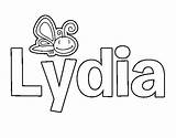 Lydia sketch template