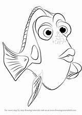 Dory Finding Draw Drawing Coloring Step Nemo Pages Line Clipart Drawings Print Destiny Clip Template Tutorials Drawingtutorials101 Cartoon Sketch Getdrawings sketch template