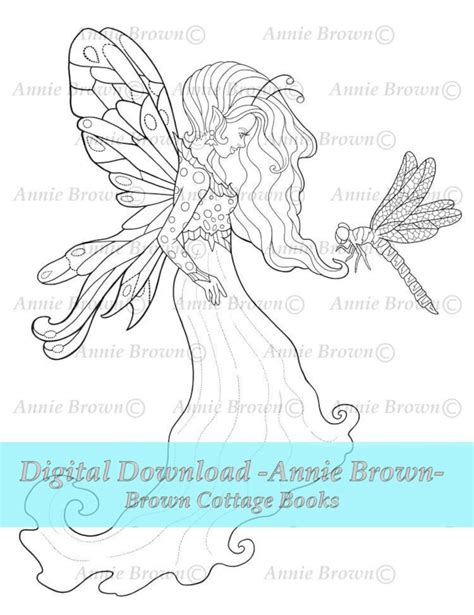 adult coloring pages dragonfly fairy coloring page  art etsy
