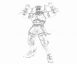 Tekken Jin King Coloring Armor Template sketch template