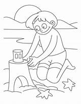 Coloring Beach Pages Printable Library Clipart Line sketch template