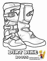 Coloring Pages Dirt Bike Boots Helmet Kids Motocross Rider Color Rough Drawing Colouring Getcolorings Sheets Motorcycle Printable Draw Choose Board sketch template