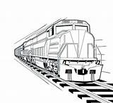 Train Coloring Pages Drawing Freight Steam Trains Passenger Locomotive Color Printable Pdf Sketch Bullet Getcolorings Engine Getdrawings Template Colorings sketch template