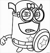 Minion Coloring Minions Pages Purple Drawing Bob Color Captain Colouring Angry Easy Print Printable Online Clipartmag Getdrawings Getcolorings King Cartoons sketch template