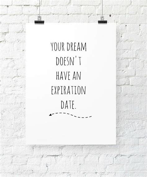 wall art quote print your dream doesn t have an etsy quote prints