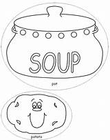 Soup Coloring Pages Stone Grammar Getcolorings Getdrawings Template Popular Results Printable Anycoloring sketch template