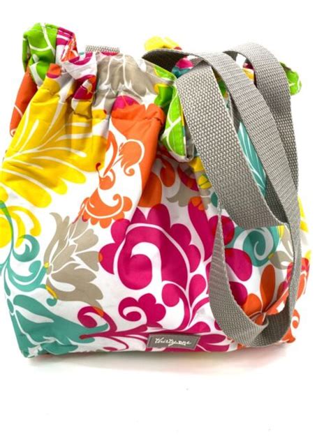 Thirty One Cinch It Up Thermal Tote Insulated Lunch Bag Multi Color