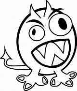 Monster Clipart Library sketch template