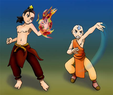 Zuko And Aang Wakfu Pose By Bizmarck On Deviantart