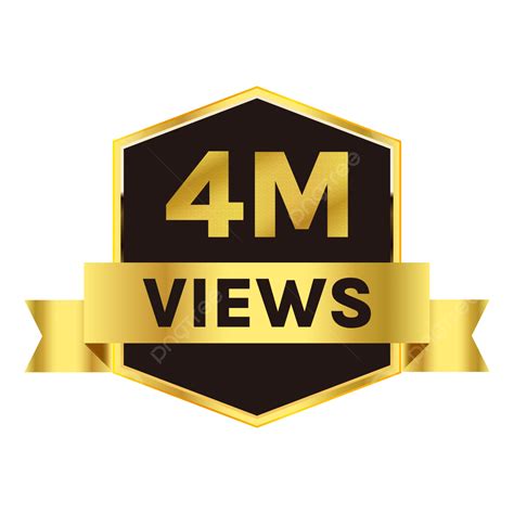 million views celebration background design    badge
