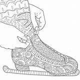 Coloring Pages Skating Figure Printable Asteroid Zentangle Kind Adult Mac Book Sandals Ice Colouring Skate Getcolorings Adults Getdrawings Drawing Etsy sketch template