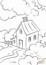 Coloring Garden House Pages Lovely Drawing Printable sketch template