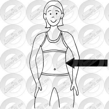 waist outline  classroom therapy  great waist clipart