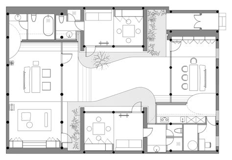traditional chinese courtyard house floor plan