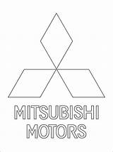 Mitsubishi Coloring Logo Pages Pdf Print sketch template