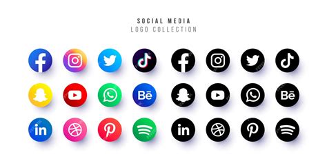 tong hop logos social media  tao va de nhan dien