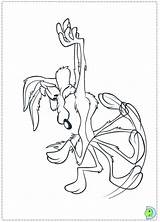 Coyote Wile Dinokids Wiley Looney Tunes sketch template