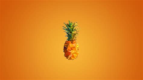 pineapple art  orange background hd orange aesthetic