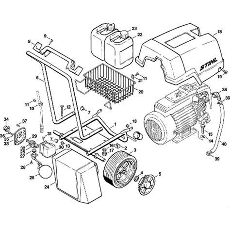stihl rb   pressure washer rb   parts diagram  chassis