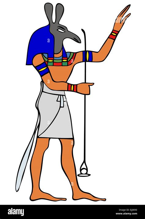 God Of Ancient Egypt Set Seth Vector Stock Vector