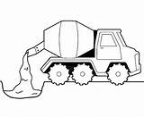 Coloring Cement Truck Construction Kids Pages Printable Colouring Mixer Clipart Template Auto Printables Kleurplaat Kleurplaten Clip Cliparts Building Library Adults sketch template