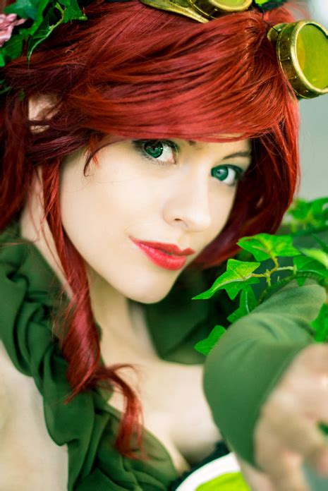 Steam Punk Poison Ivy Red Hair Green Eyes I Love