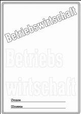 Betriebswirtschaft Deckblatt Deckblaetter Schule Ausdrucken sketch template